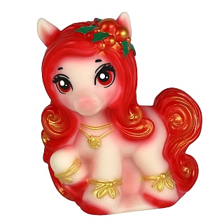 Новогодняя лошадка красная - купить оптом