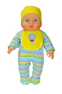 Малыш с конфетой на палочке Весна. Кукла пластмассовая  - купить оптом