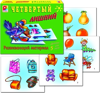 Четвертый лишний Игра развивающая для детей из бумаги и картона  - купить оптом