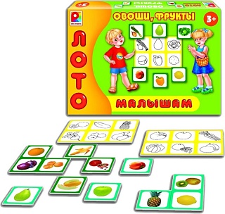Лото малышам. Овощи, фрукты. Игра. Радуга (3+) - купить оптом
