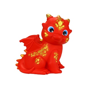 Дракон-копилка красный.Весна Игрушка. Фигурка из ПВХ  - купить оптом