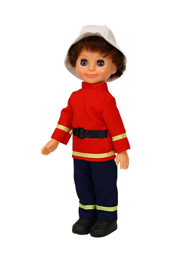 Кукла Мальчик в костюме Пожарного. Профи. Весна. 30 см.
