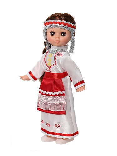 Кукла Эля в чувашском костюме. Этно. Весна. 30 см.