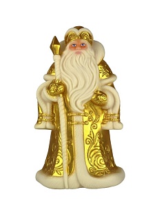 Игрушка фигурка Дед Мороз в золотом наряде. Весна. ПВХ. 23 см.  - купить оптом