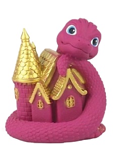 Змея на замке фуксия Весна Игрушка. Фигурка из ПВХ - купить оптом